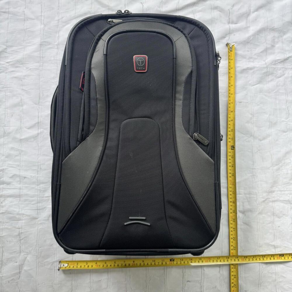 Tumi T Tech Wheeled Luggage Carry-on Ballistic Nylon Expandable 6720D - Picture 12 of 13